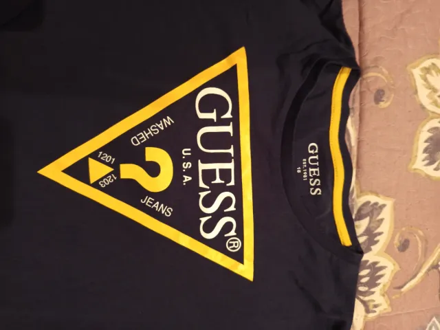 Camiseta Guess Talla 18 Azul marino