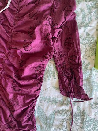 Camiseta Morada Gótica Drapeada S