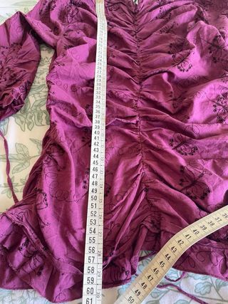 Camiseta Morada Gótica Drapeada S