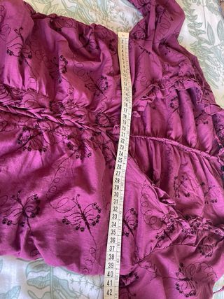 Camiseta Morada Gótica Drapeada S