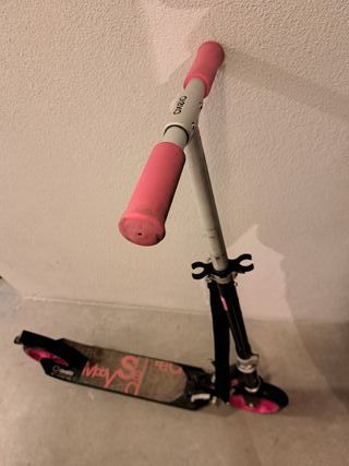 Patinete infantil rosa y negro - Oxelo