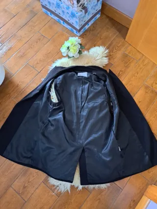 Chaleco Largo Negro Vintage