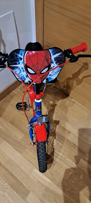 Bicicleta Infantil Spiderman Azul 14''