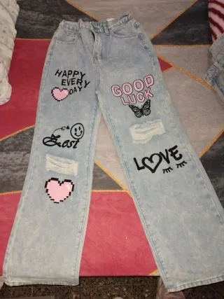 Vestido marrón brillante y pantalones se vende jnt