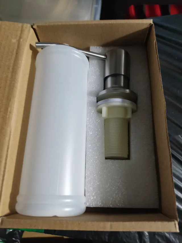 Dispensador Jabón Inox Fregadero Integrado