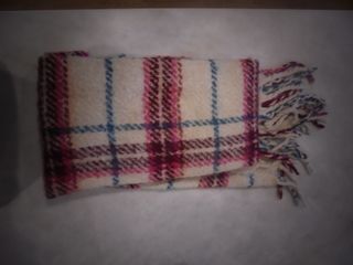 Bufanda de lana a cuadros