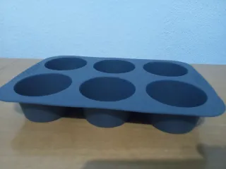 Molde silicona horno muffins 6 cavidades