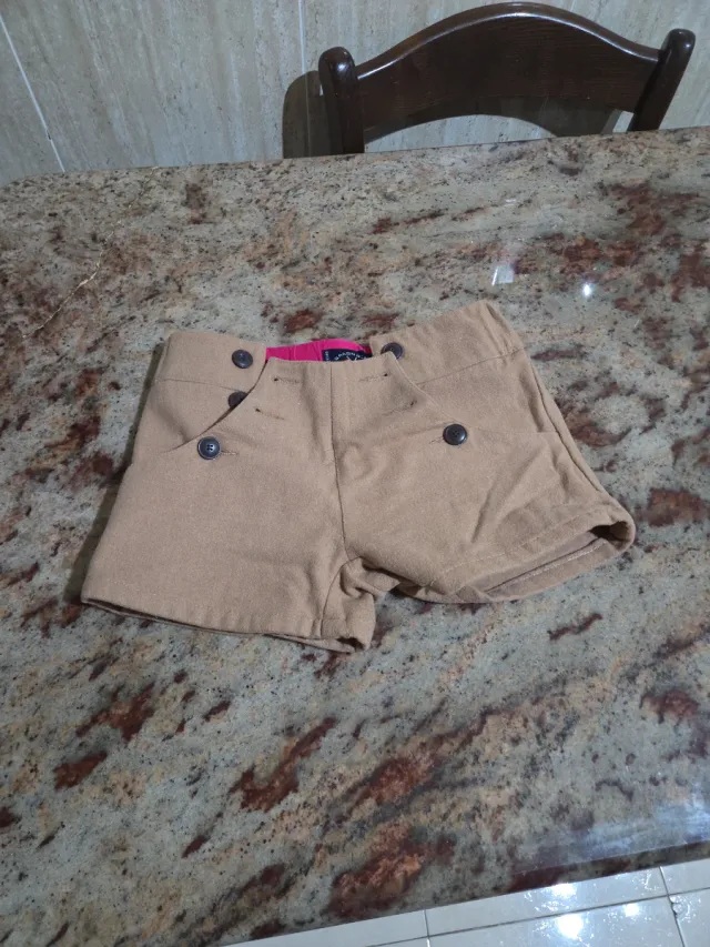 Pantalón corto beige Spagnolo mujer