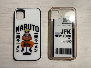 2 custodie iPhone XR Naruto e JFK