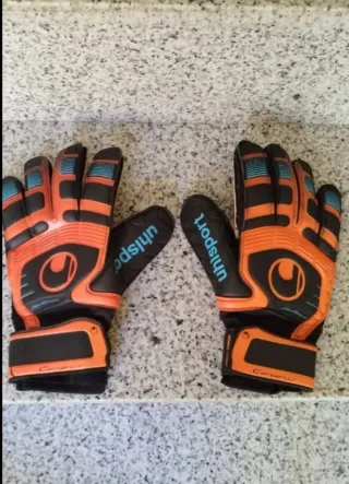 Guantes de portero Uhlsport naranja niño