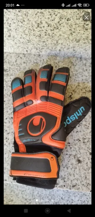 Guantes de portero Uhlsport naranja niño