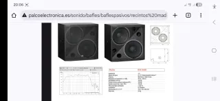 2 Subwoofers BHM 215 Doble 15