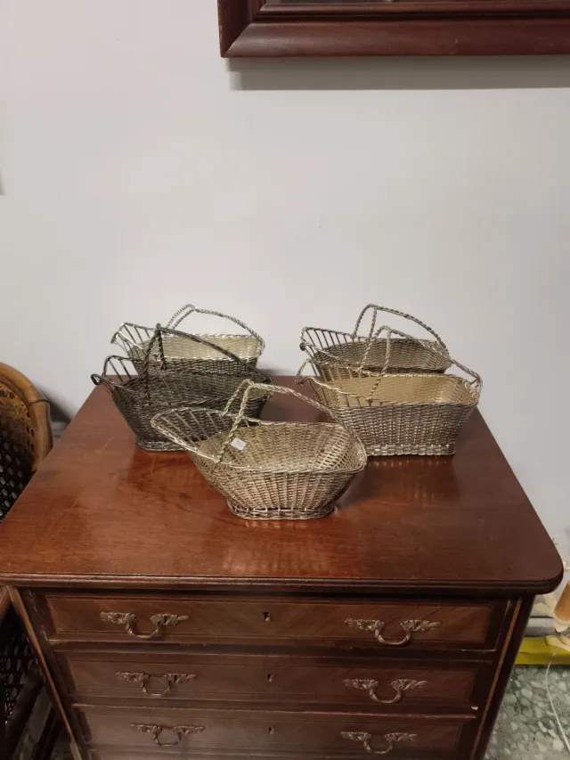 Portabotellas Christofle metal plateado