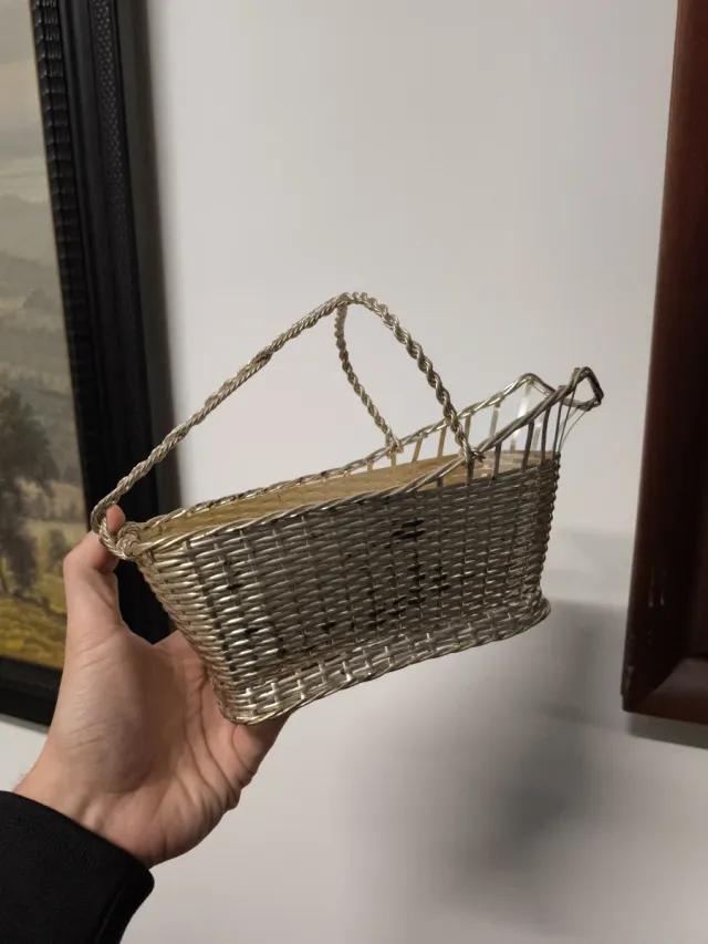 Portabotellas Christofle metal plateado