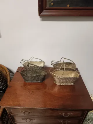 Portabotellas Christofle metal plateado