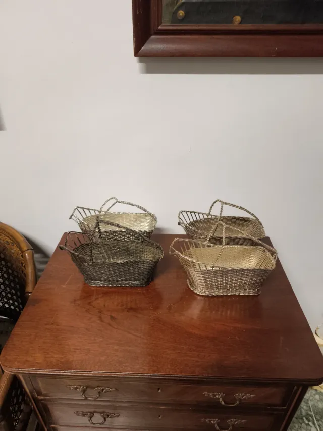 Portabotellas Christofle metal plateado