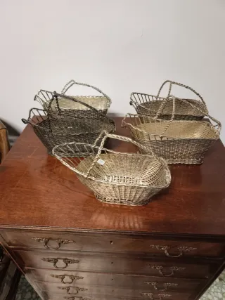 Portabotellas Christofle metal plateado