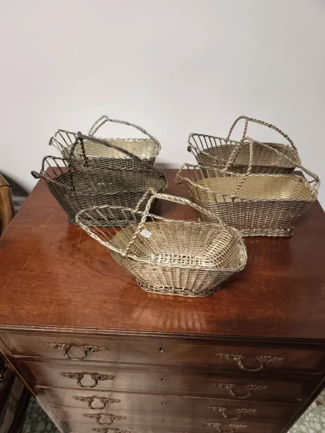 Portabotellas Christofle metal plateado