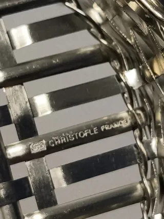 Portabotellas Christofle metal plateado