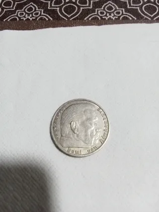 Moneda Plata Alemania 1938 III Reich mirar reverso