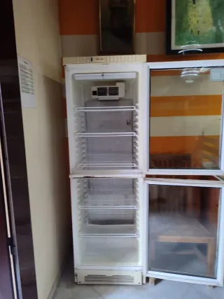 Nevera de alimentos con dos compartimentos