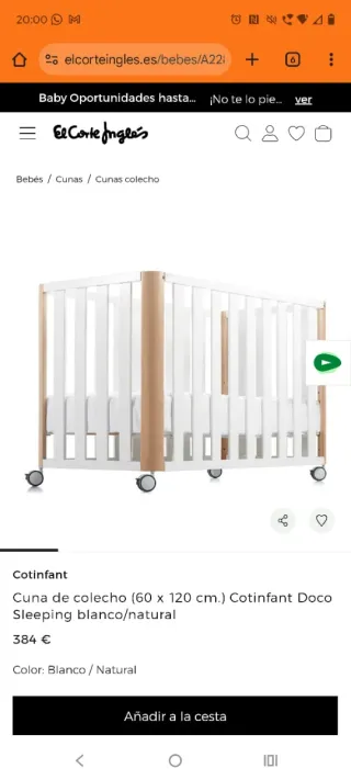 Cuna de colecho DOCO