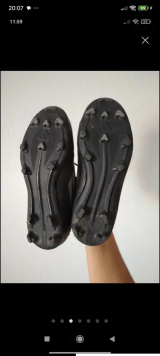 Botas de fútbol Adidas negras n34