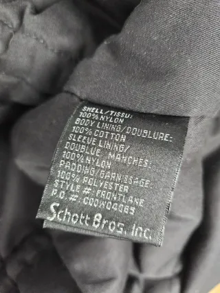 Chaqueta Schott NYC Negra Talla XL