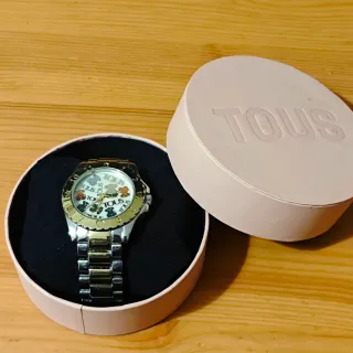 Reloj Tous Oso Dorado y Plateado
