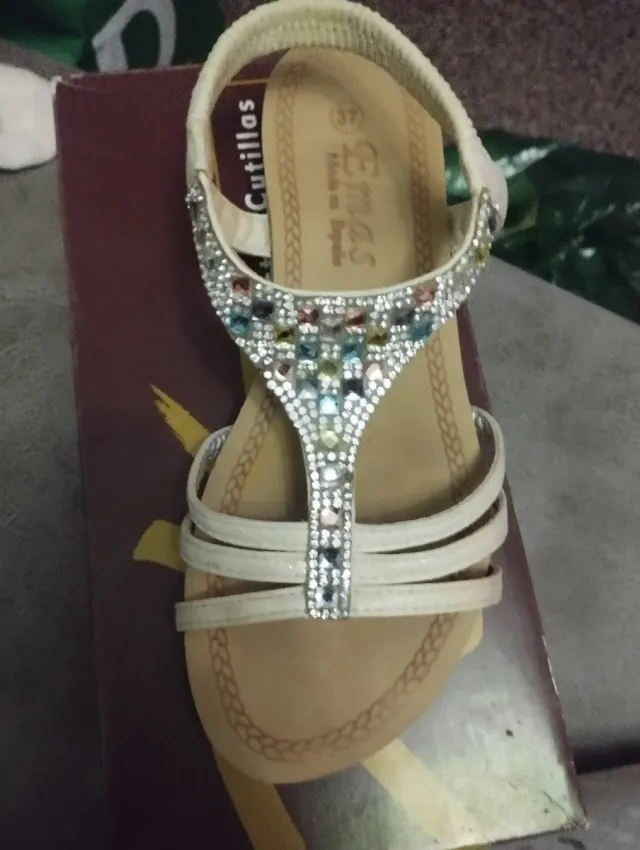 Sandalias Cutillas Talla 37 Pedrería