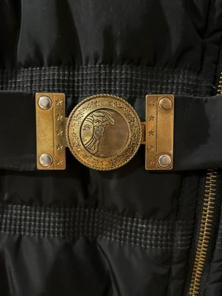 Abrigo Versace Negro Mujer