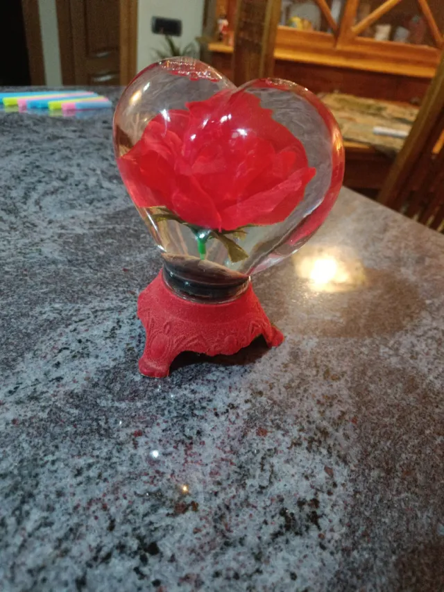 Rosa Corazón Cristal