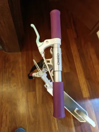 Patinete infantil blanco y rosa de 9 a 14 años