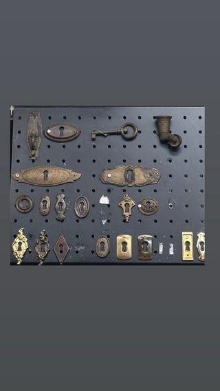 Bocchette per serrature antiche in ottone nuove