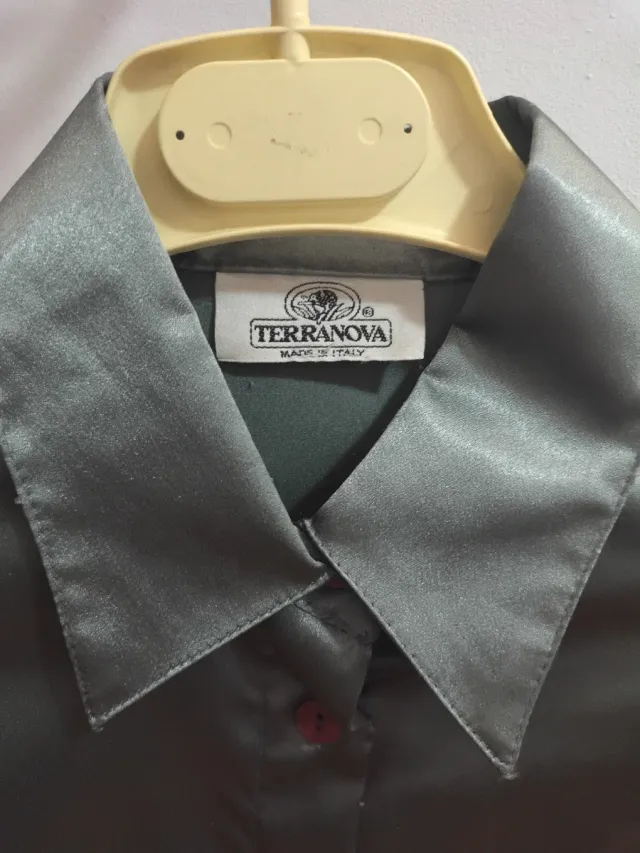 Camisa de vestir verde mujer