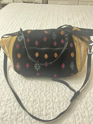 Bolso Desigual Negro Multicolor