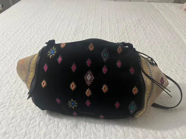 Bolso Desigual Negro Multicolor