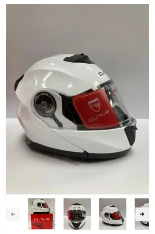 Casco de moto blanco Curve NUEVO!!!Talla XL