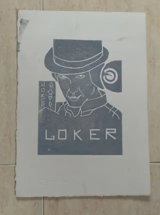 Impresión antigua poker