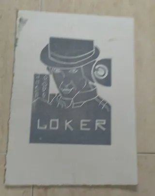 Impresión antigua poker