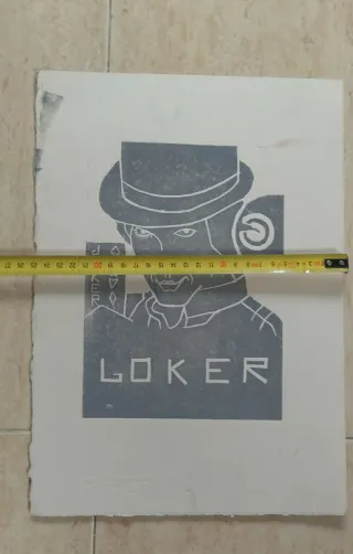 Impresión antigua poker