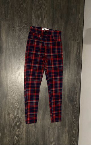 Pantalón cuadros Lefties azul y rojo
