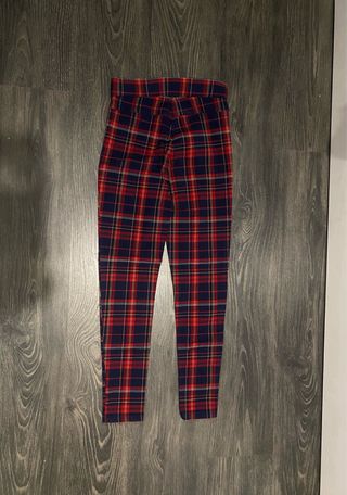 Pantalón cuadros Lefties azul y rojo