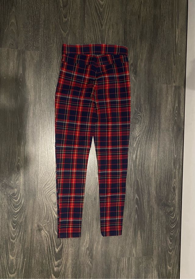Pantalón cuadros Lefties azul y rojo