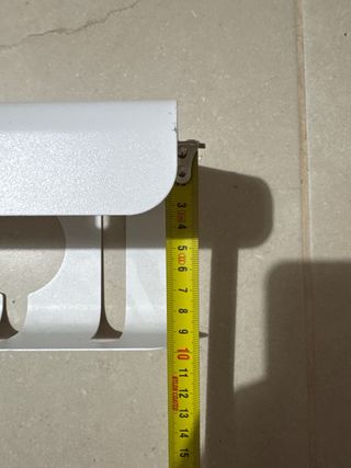 Soporte organizador de cables blanco