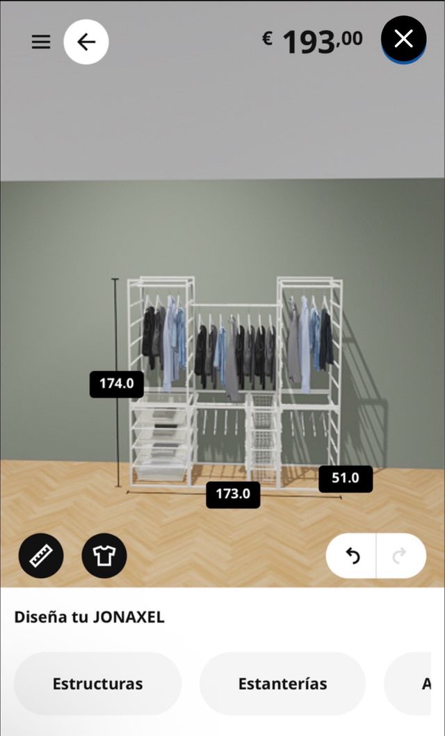 Estructura JONAXEL Ikea Blanca