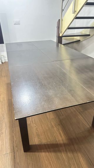 Mesa comedor madera maciza extensible