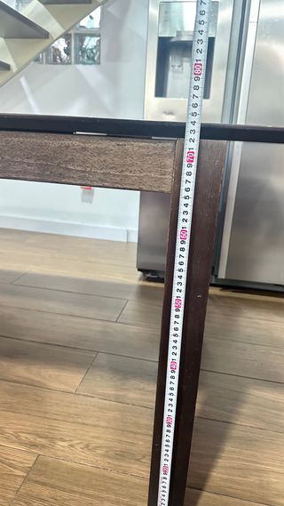 Mesa comedor madera maciza extensible