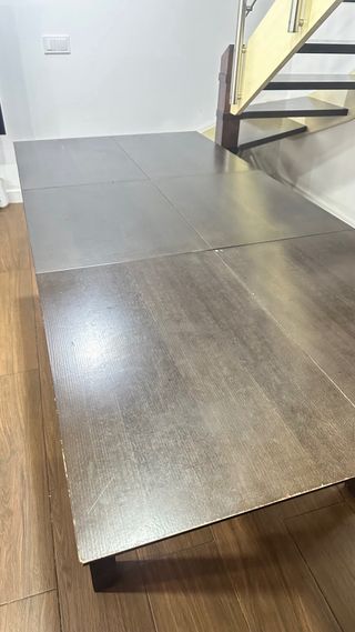 Mesa comedor madera maciza extensible