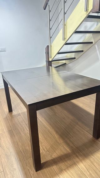 Mesa comedor madera maciza extensible